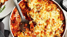 Baked tortellini with spinach & ricotta