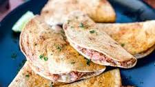 Bean and Cheese Air Fryer Tacos - Tiny Tacos