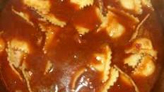 Beef and Ravioli Soup