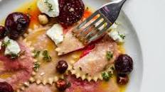 Beetroot, Goat Cheese & Hazelnut Ravioli