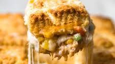 Biscuit Topped Cheesy Chicken Pot Pie