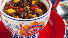 Black Bean-Pineapple Soup Stew Chili