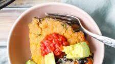 Black Bean Tamale Pie with Sweet Potato + Corn