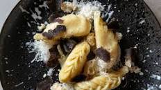 Black truffle Culurgiones with Grana Padano