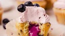 Blueberry Cupcakes with Blueberry Cream Cheese Frosting