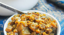 Brinjal pickle (Indian eggplant relish/aubergine chutney)