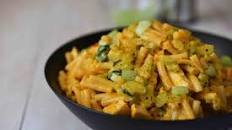 Buffalo Chicken Boxed Mac + Cheese