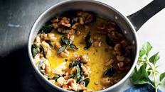 Burnt butter, sage and walnut sauce