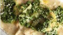 Butternut Squash Ravioli With a Kale Spinach Pesto
