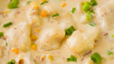 Cajun Chicken and Dumplings with Bacon