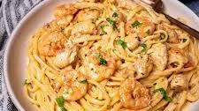 Cajun Chicken and Shrimp Pasta