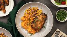 Cajun Chicken with Sweet Potato Mash