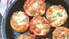 Campfire Dutch Oven Italian Stuffed Peppers