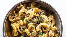 Caramelized Mushroom & Goat Cheese Pasta