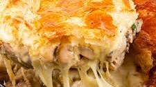 Cheesy Chicken Pot Pie with Puff Pastry