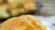 Cheesy Chicken and Broccoli Puffs
