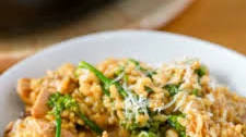 Cheesy Chicken and Broccolini Rice