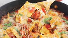 Cheesy Ravioli and Italian Sausage Skillet