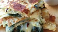 Cheesy Spinach-Artichoke Quesadillas