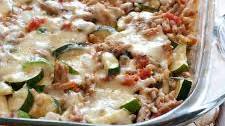 Cheesy Zucchini and Turkey Casserole