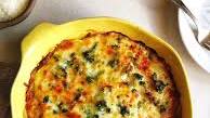 Cheesy broccoli and potato gratin