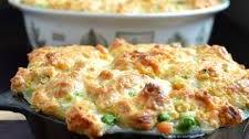 Chicken Pot Pie with Biscuits