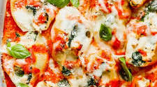 Chicken Stuffed Shells Recipe with Spinach