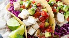 Chicken Tacos with Avocado Salsa