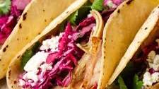 Chicken Tacos with Cilantro Lime Slaw