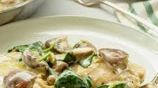 Chicken With Spinach and Mushrooms
