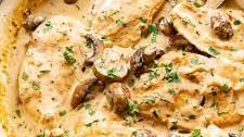 Chicken with Garlic Mushroom Sauce