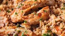 Chicken with Garlic Parmesan Rice