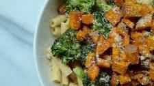 Chickpea Pasta with Broccoli and Sweet Potatoes