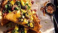 Chili Crisp Chicken Tacos with Spicy Mango Salsa