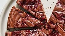 Chocolate Cheesecake With Raspberry Swirl