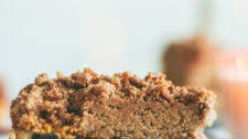 Chocolate Chip Pumpkin Coffee Cake with a Cream Cheese Filling