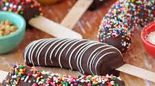 Chocolate-Dipped Frozen Bananas
