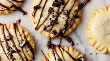 Chocolate-Drizzled Ravioli Cookies