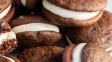 Chocolate Whoopie Pies with Cream Cheese Filling