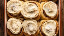 Cinnamon Rolls with Maple Cream Cheese Icing