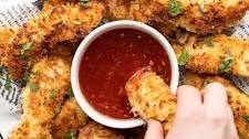 Coconut Chicken Strips with Sweet Chili Sauce