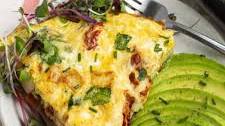 Cottage Cheese Frittata with Sun-Dried Tomatoes