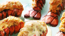 Crab-Stuffed Lobster Tails with Blender Bearnaise Sauce