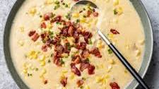 Creamy Corn Chowder with Bacon