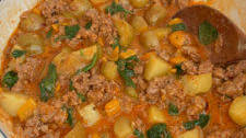 Creamy Italian Sausage + Potato Skillet