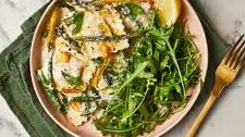 Creamy Lemon & Asparagus Sauce With Spinach & Ricotta Ravioli
