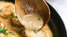 Creamy Lemon Garlic Scallops