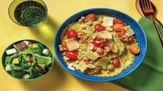 Creamy Pesto Bacon & Pumpkin Ravioli with Pear Salad Pre-Prepped | Three Steps | Ready in 15