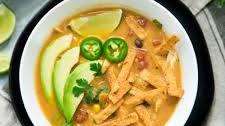 Creamy Pumpkin Chicken Tortilla Soup