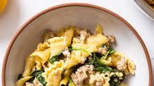Creamy Sausage & Spinach Pasta